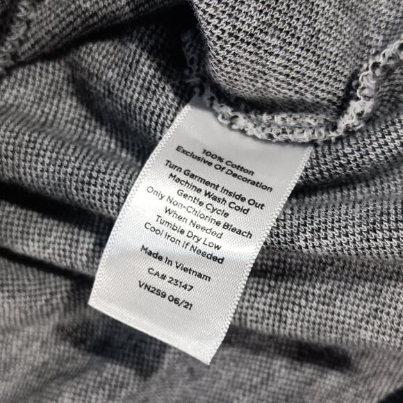 T by Talbots Women’s Fair Isle Funnel Neck Pullover Sweater Top M Gray Black - Picture 5 of 7